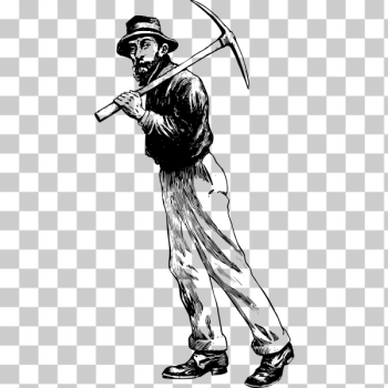 SVG Bearded miner vector drawing SVG Bearded miner vector drawing