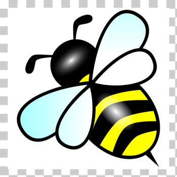 SVG Bee behind SVG Bee behind