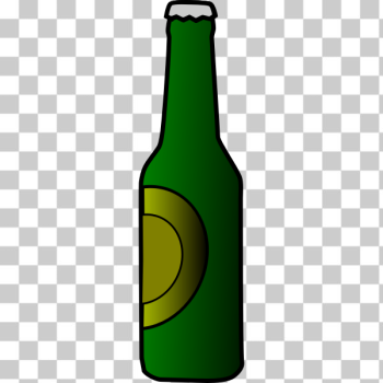 SVG Beer bottle vector illustration