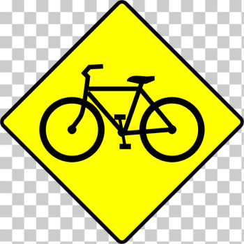 SVG Bicycle caution sign SVG Bicycle caution sign