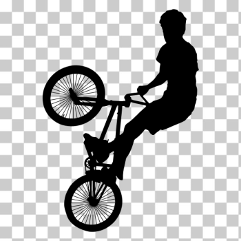 SVG Bike stunt silhouette