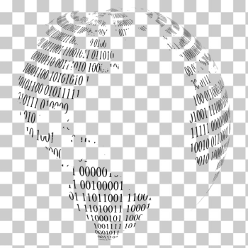 SVG Binary globe SVG Binary globe