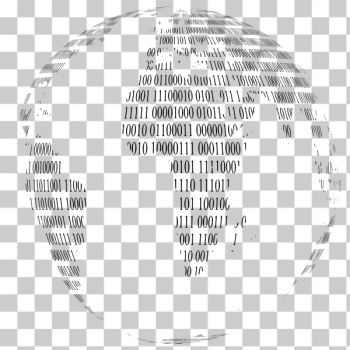 SVG Binary globe image SVG Binary globe image