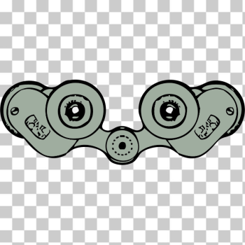 SVG binoculars rear view SVG binoculars rear view