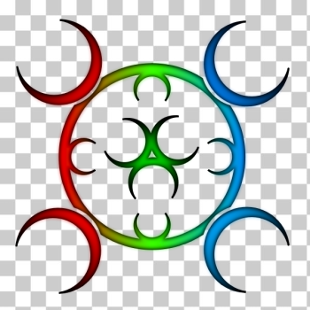 SVG Biohazard colorful sign vector image SVG Biohazard colorful sign vector image