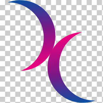 SVG Bisexual moon symbol SVG Bisexual moon symbol