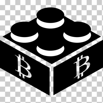 SVG Bitcoin block silhouette SVG Bitcoin block silhouette