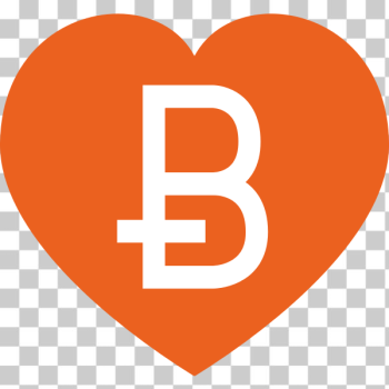 SVG Bitcoin heart symbol SVG Bitcoin heart symbol