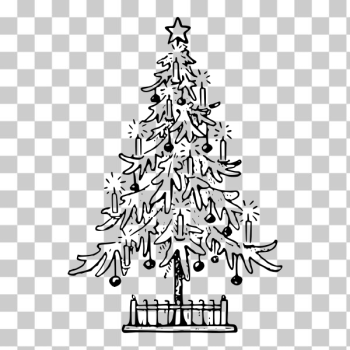 SVG Black and white Christmas tree SVG Black and white Christmas tree
