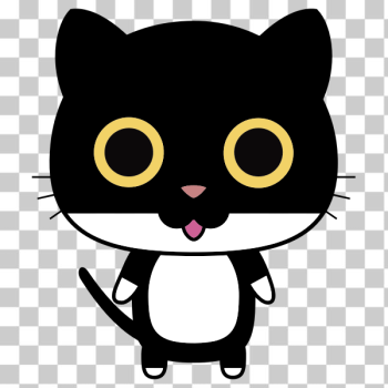 SVG Black anthropomorphic cat SVG Black anthropomorphic cat