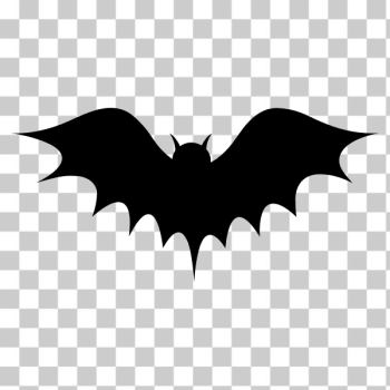 SVG Black bat image SVG Black bat image