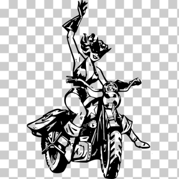 SVG Black cat on motorbike SVG Black cat on motorbike
