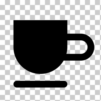 SVG Black coffee cup