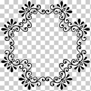 SVG Black frame illustration