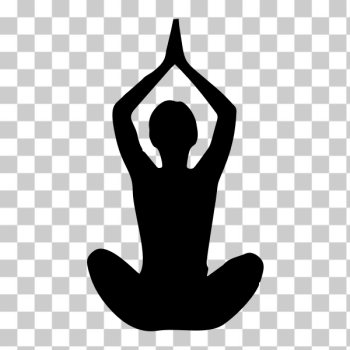 SVG Black meditating lady SVG Black meditating lady