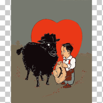 SVG Black sheep and kid SVG Black sheep and kid