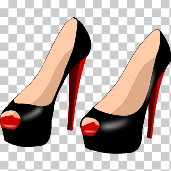 SVG Black stiletto shoes SVG Black stiletto shoes