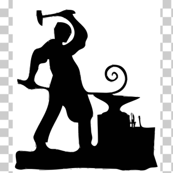 SVG Blacksmith silhouette SVG Blacksmith silhouette