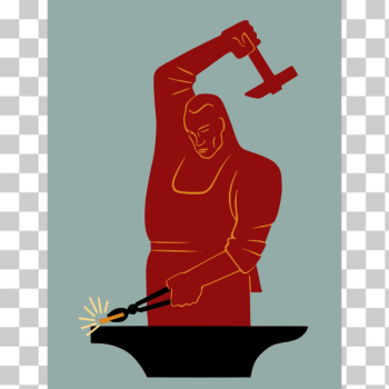SVG Blacksmith with gold vector image SVG Blacksmith with gold vector image