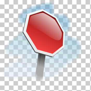 SVG Blank stop sign 3D vector image