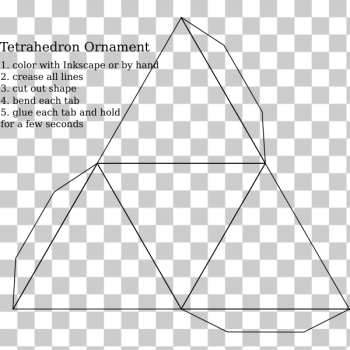 SVG blank tetrahedron ornament SVG blank tetrahedron ornament