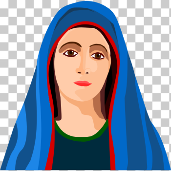 SVG Blessed Virgin Mary portrait vector image SVG Blessed Virgin Mary portrait vector image
