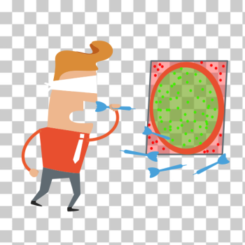 SVG Blind darts player SVG Blind darts player