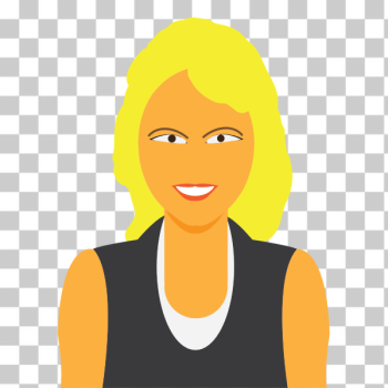 SVG Blond avatar girl SVG Blond avatar girl