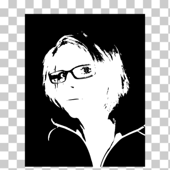 SVG Blond girl with glasses vector graphics SVG Blond girl with glasses vector graphics