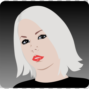 SVG Blond girl with short hair SVG Blond girl with short hair
