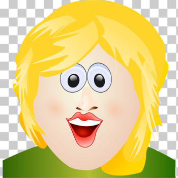 SVG Blonde face vector SVG Blonde face vector