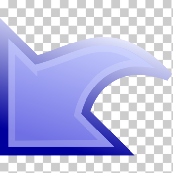 SVG Blue arrow with outline stroke SVG Blue arrow with outline stroke