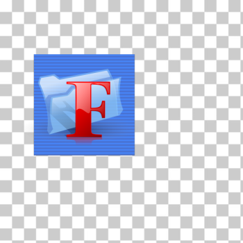SVG Blue background function folder computer icon vector image