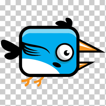SVG Blue bird with big beak SVG Blue bird with big beak