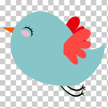 SVG Blue bird with red wings SVG Blue bird with red wings