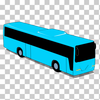 SVG Blue bus drawing SVG Blue bus drawing