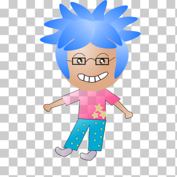 SVG Blue-haired girl SVG Blue-haired girl
