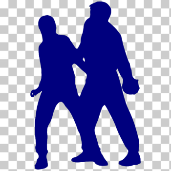 SVG Blue handball silhouette