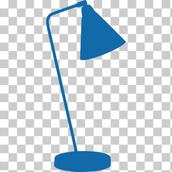 SVG Blue lamp silhouette