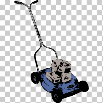 SVG Blue Lawn Mower SVG Blue Lawn Mower