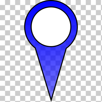SVG Blue pin vector image