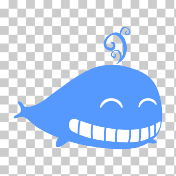 SVG Blue whale cartoon image SVG Blue whale cartoon image