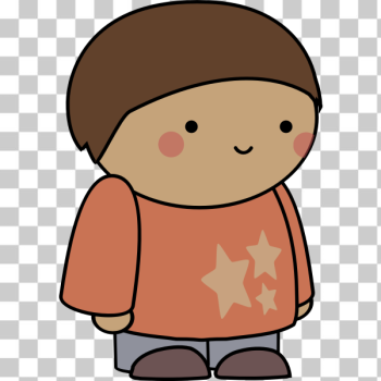 SVG Blushing comic character SVG Blushing comic character