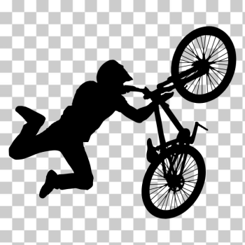 SVG BMX Stunt Silhouette 2