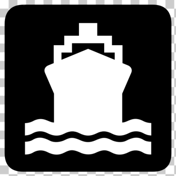SVG Boat port sign vector drawing
