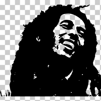 SVG Bob Marley portrait vector image SVG Bob Marley portrait vector image