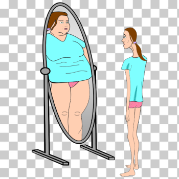 SVG Body dysmorphia cartoon SVG Body dysmorphia cartoon