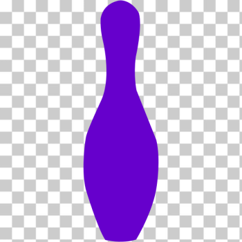 SVG bowling pin opurple