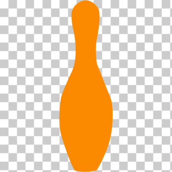 SVG bowling pin orange