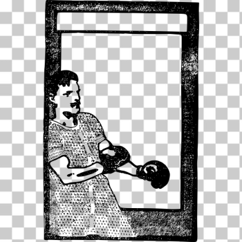 SVG Boxer man frame SVG Boxer man frame